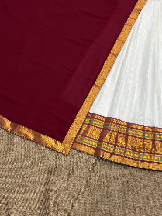 Mul Chanderi Cotton Readymade Dhavani / Half Saree Collection – ₹1399