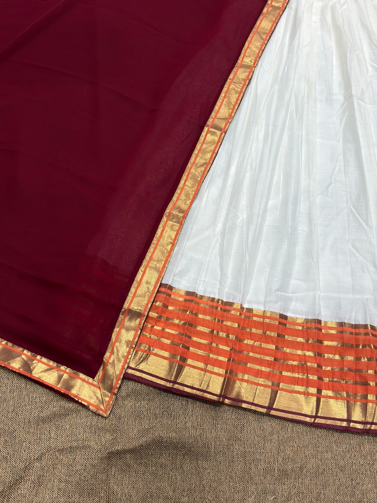 Mul Chanderi Cotton Readymade Dhavani / Half Saree Collection – ₹1399