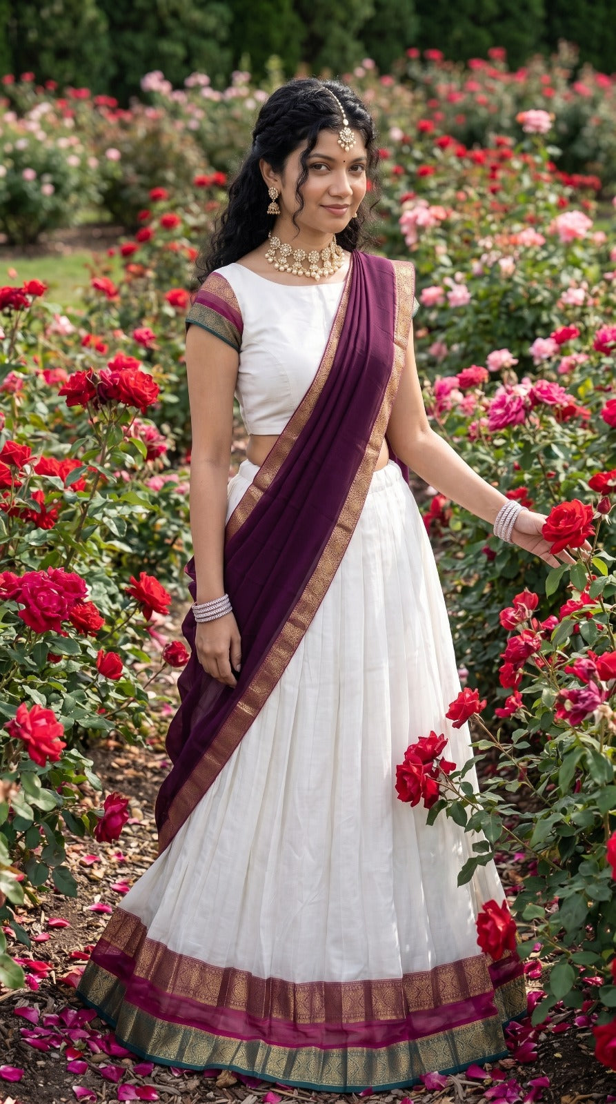 Mul Chanderi Cotton Readymade Dhavani / Half Saree Collection – ₹1399