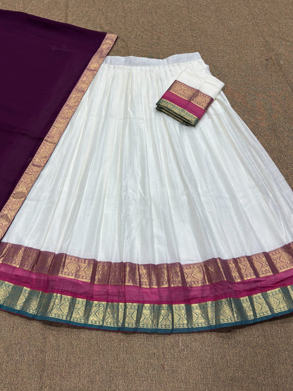 Mul Chanderi Cotton Readymade Dhavani / Half Saree Collection – ₹1399