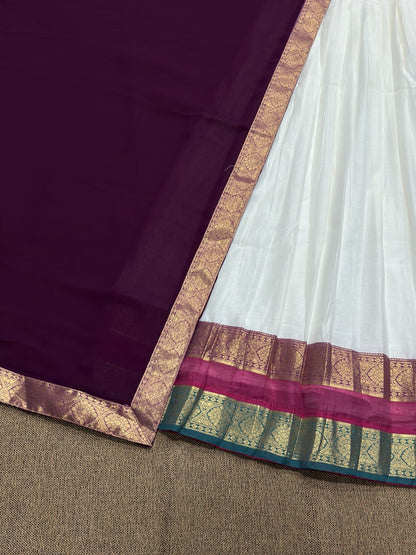 Mul Chanderi Cotton Readymade Dhavani / Half Saree Collection – ₹1399