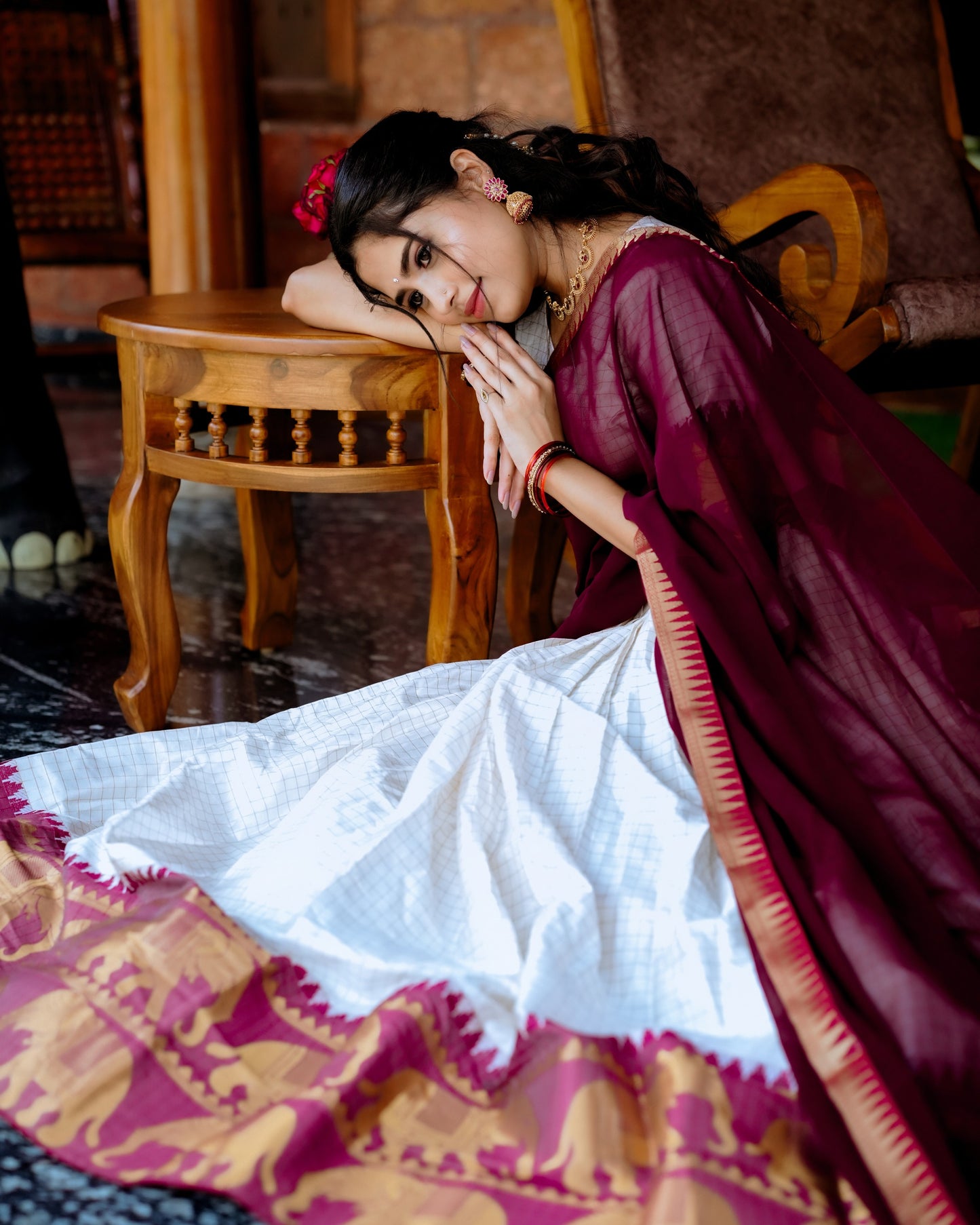 Jacquard Cotton Silk Readymade Dhavani / Half Saree Collection – ₹1399