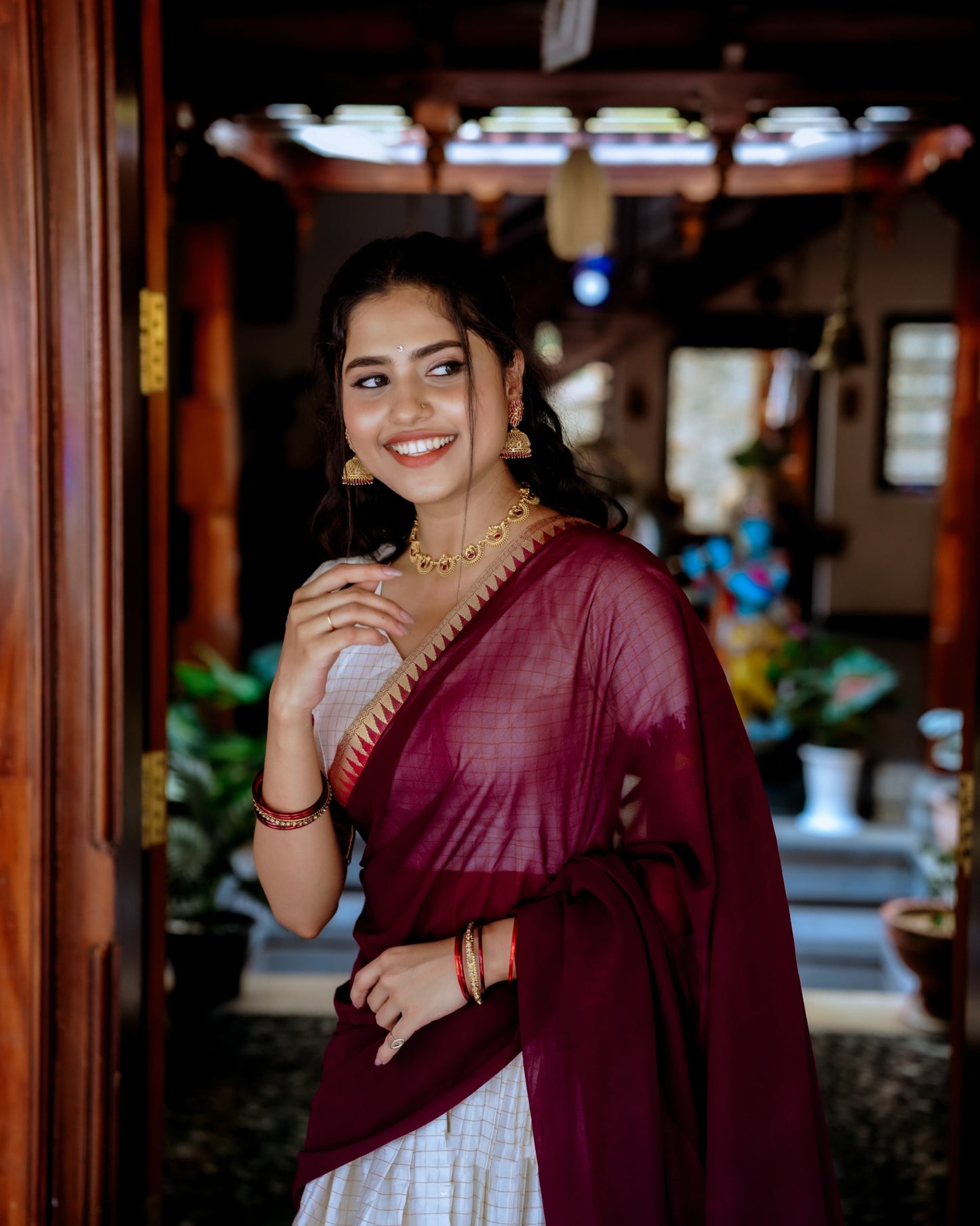 Jacquard Cotton Silk Readymade Dhavani / Half Saree Collection – ₹1399