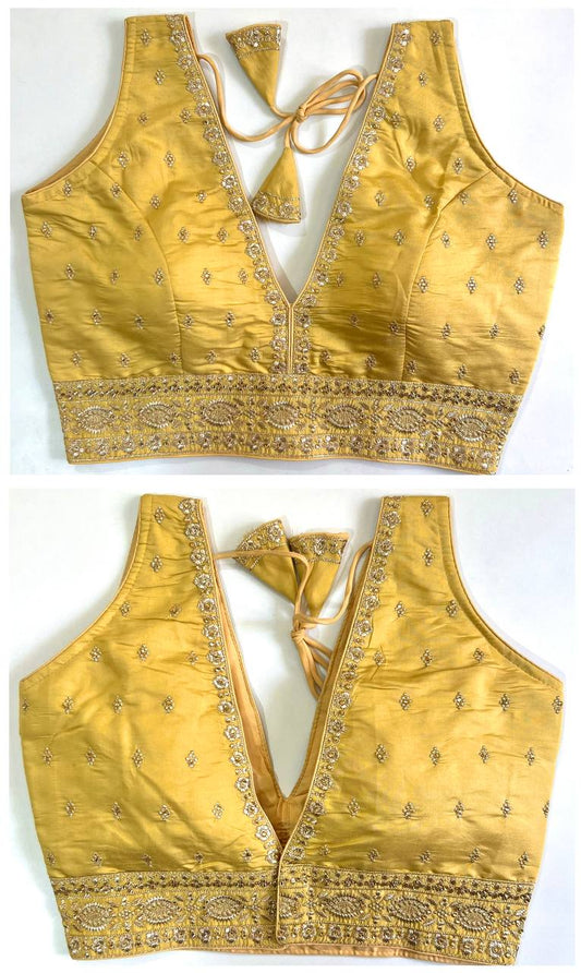 Readymade Front & Back Embroidered Blouse – ₹650