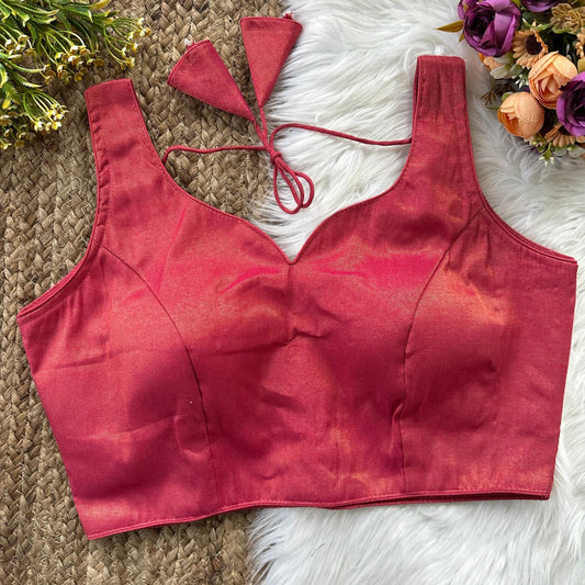 Soft Semi Silk Sweetheart Readymade Blouse – ₹550