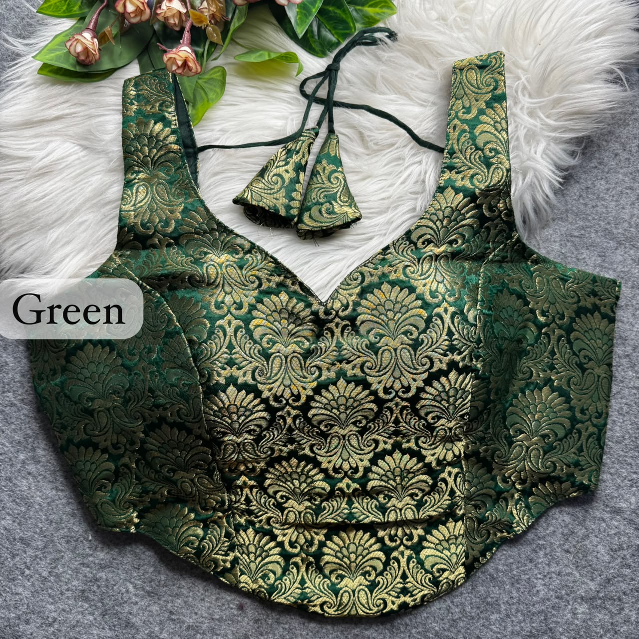 Brocade Silk Readymade Blouse – ₹650