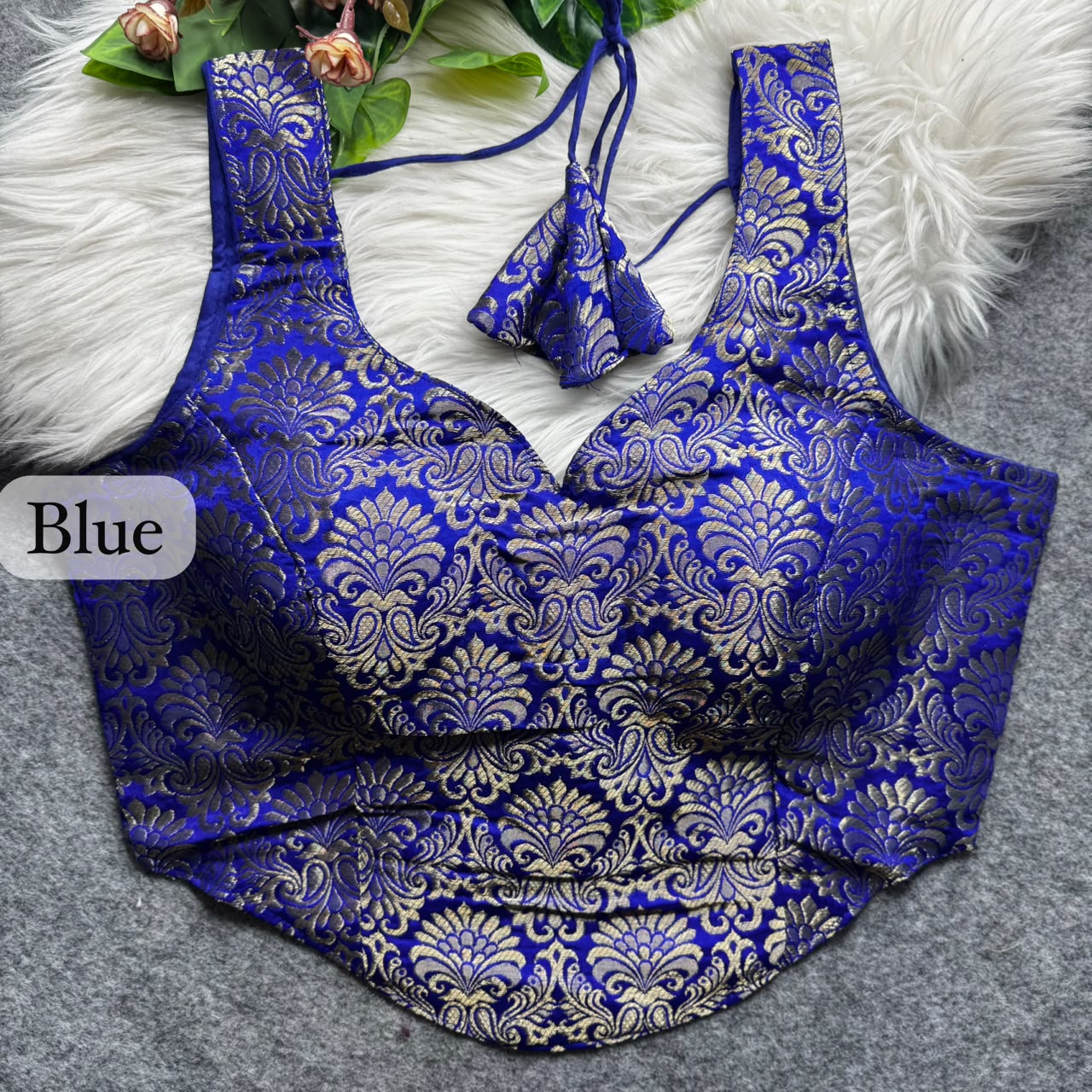Brocade Silk Readymade Blouse – ₹650