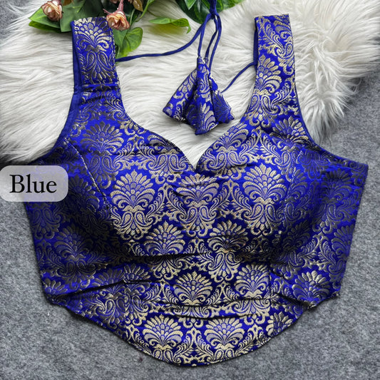 Brocade Silk Readymade Blouse – ₹650
