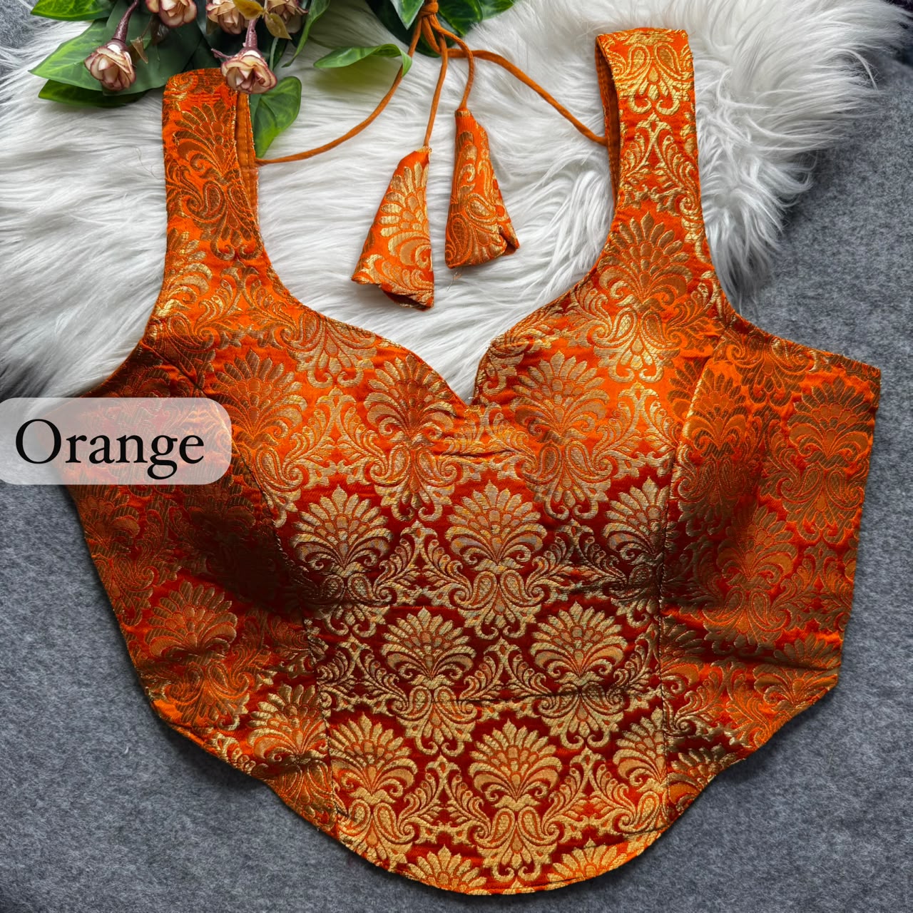 Brocade Silk Readymade Blouse – ₹650