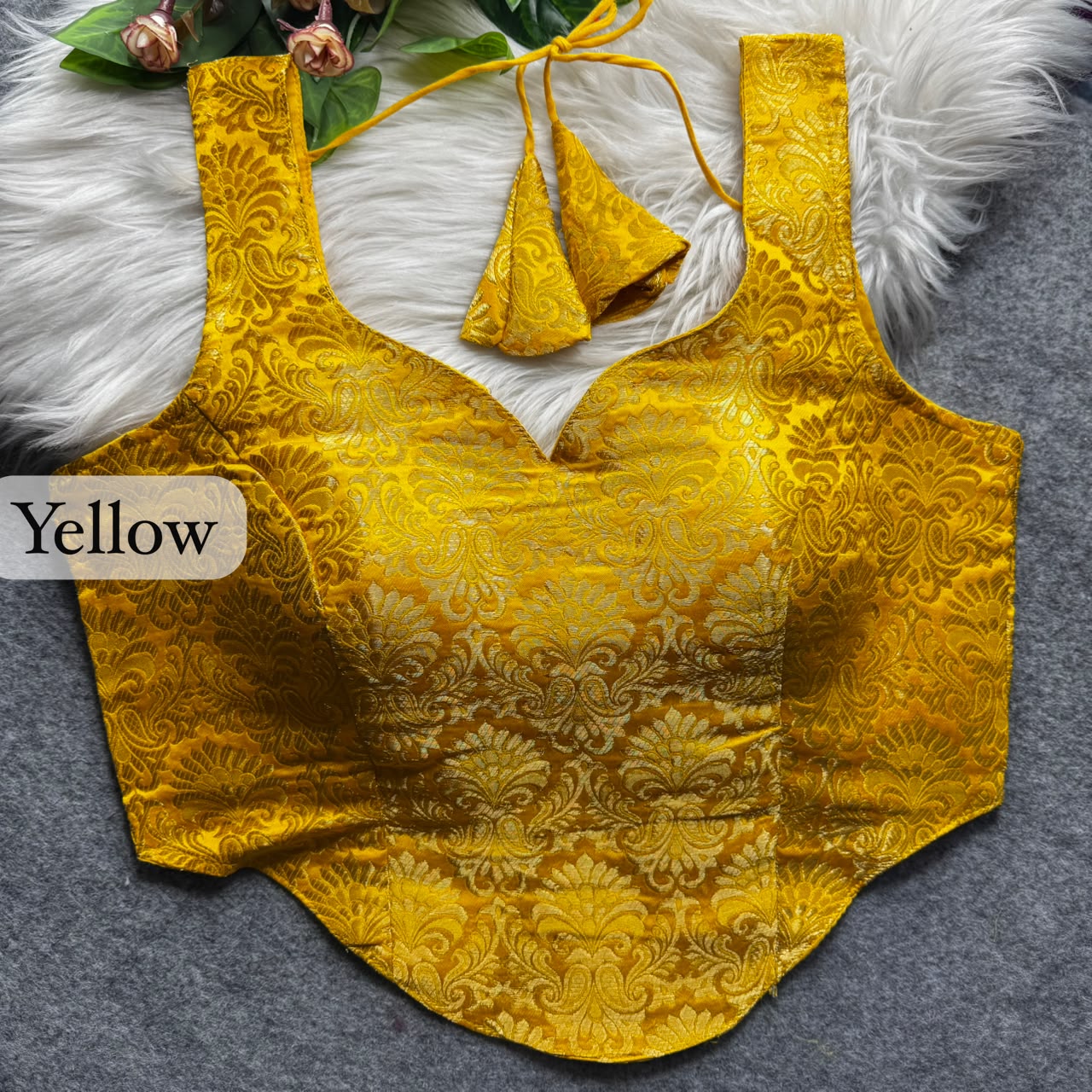 Brocade Silk Readymade Blouse – ₹650