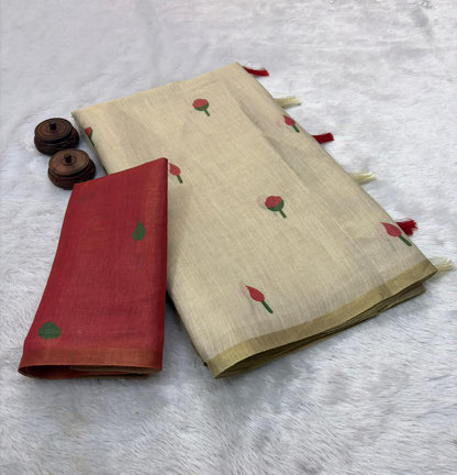 Erode Tissue Silk Saree with Printed Blouse – ₹999