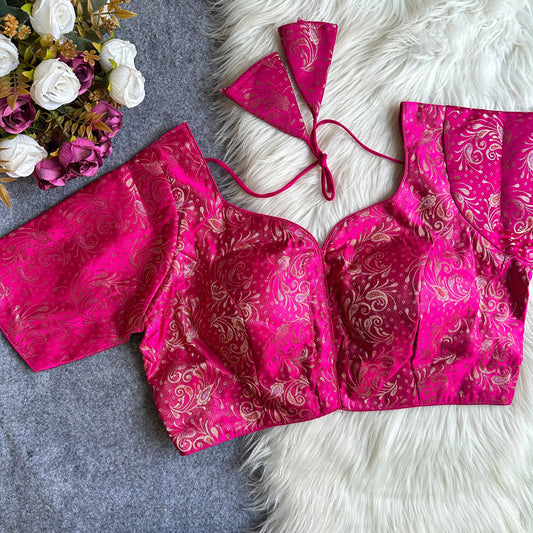 Brocade Readymade Blouse – ₹699