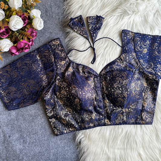 Brocade Readymade Blouse – ₹699