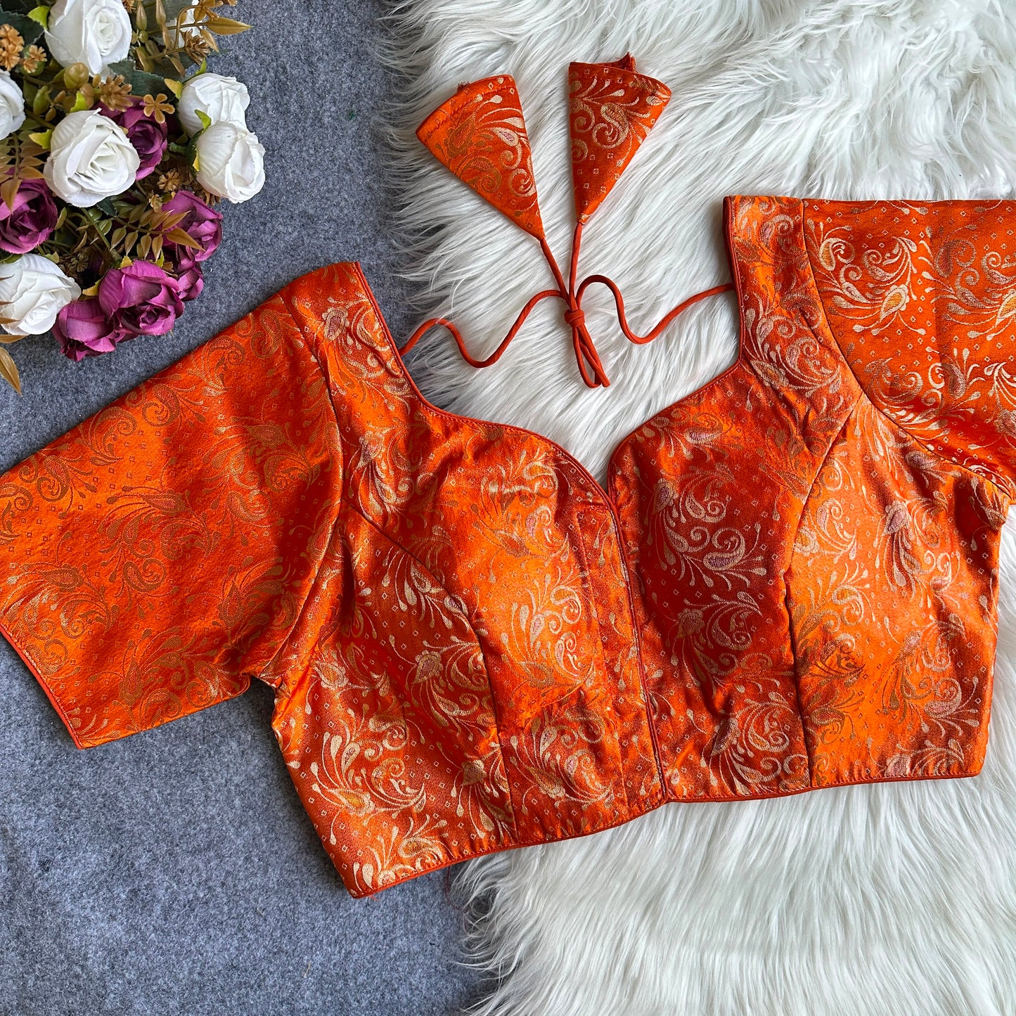 Brocade Readymade Blouse – ₹699