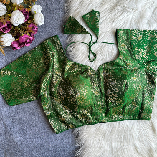 Brocade Readymade Blouse – ₹699