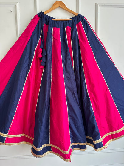 Navaratri Special Cotton Slub Flared Skirt