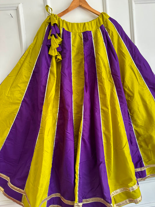 Navaratri Special Cotton Slub Flared Skirt