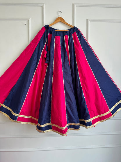 Navaratri Special Cotton Slub Flared Skirt