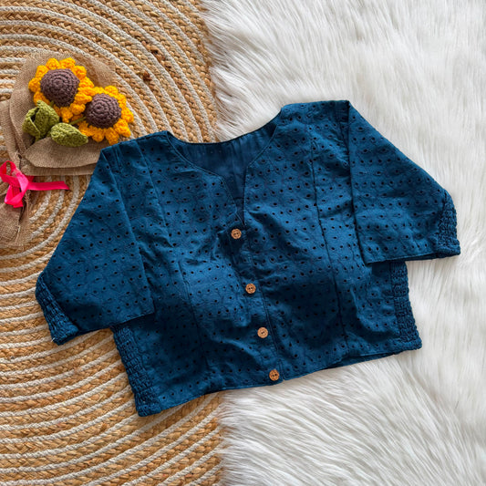 Cotton Hakoba Stretchable Blouse