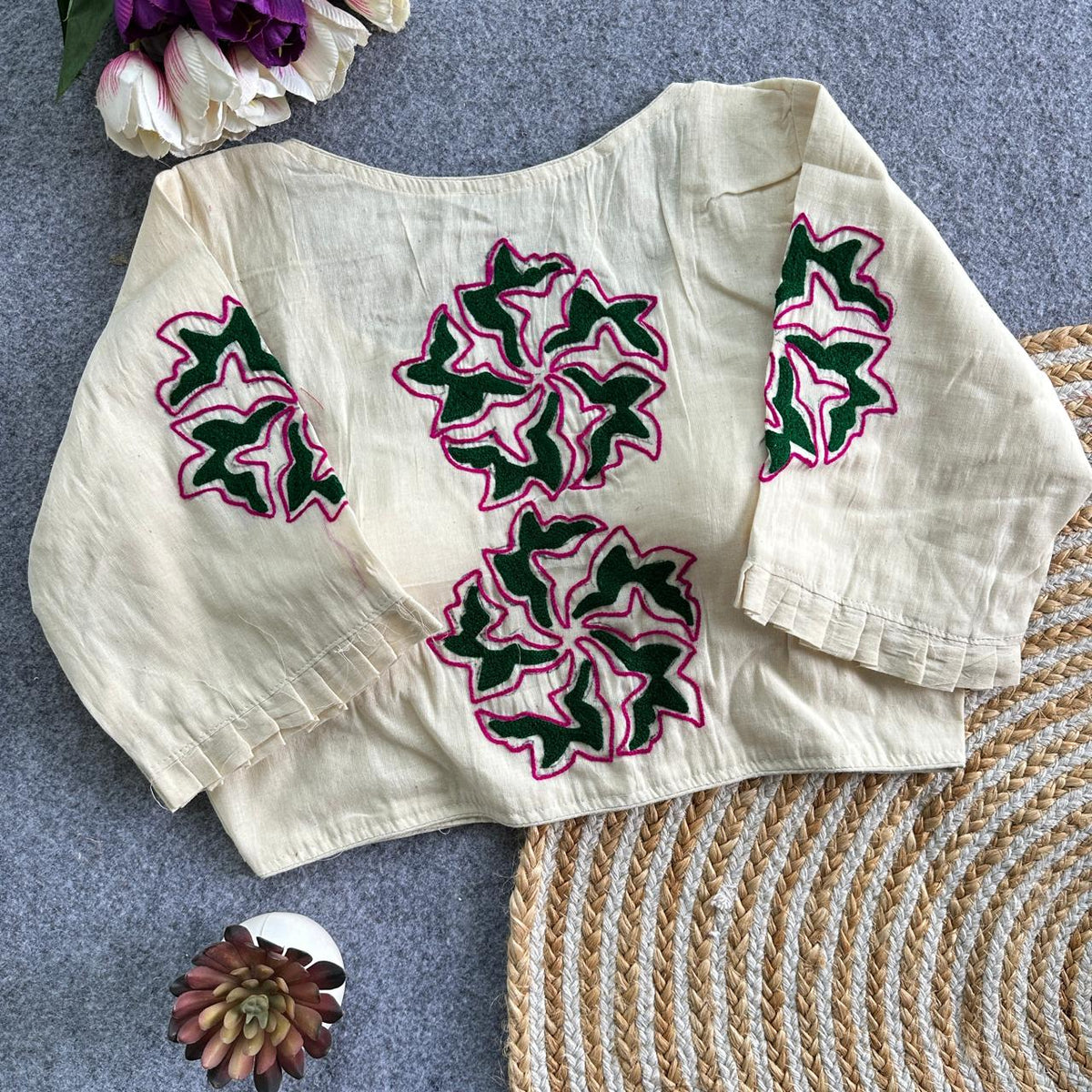 Khadi Cotton Readymade Blouse