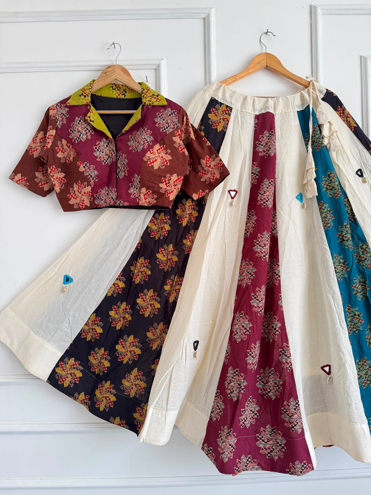 Navaratri Special Khadi Cotton Ajrakh Chaniya Choli