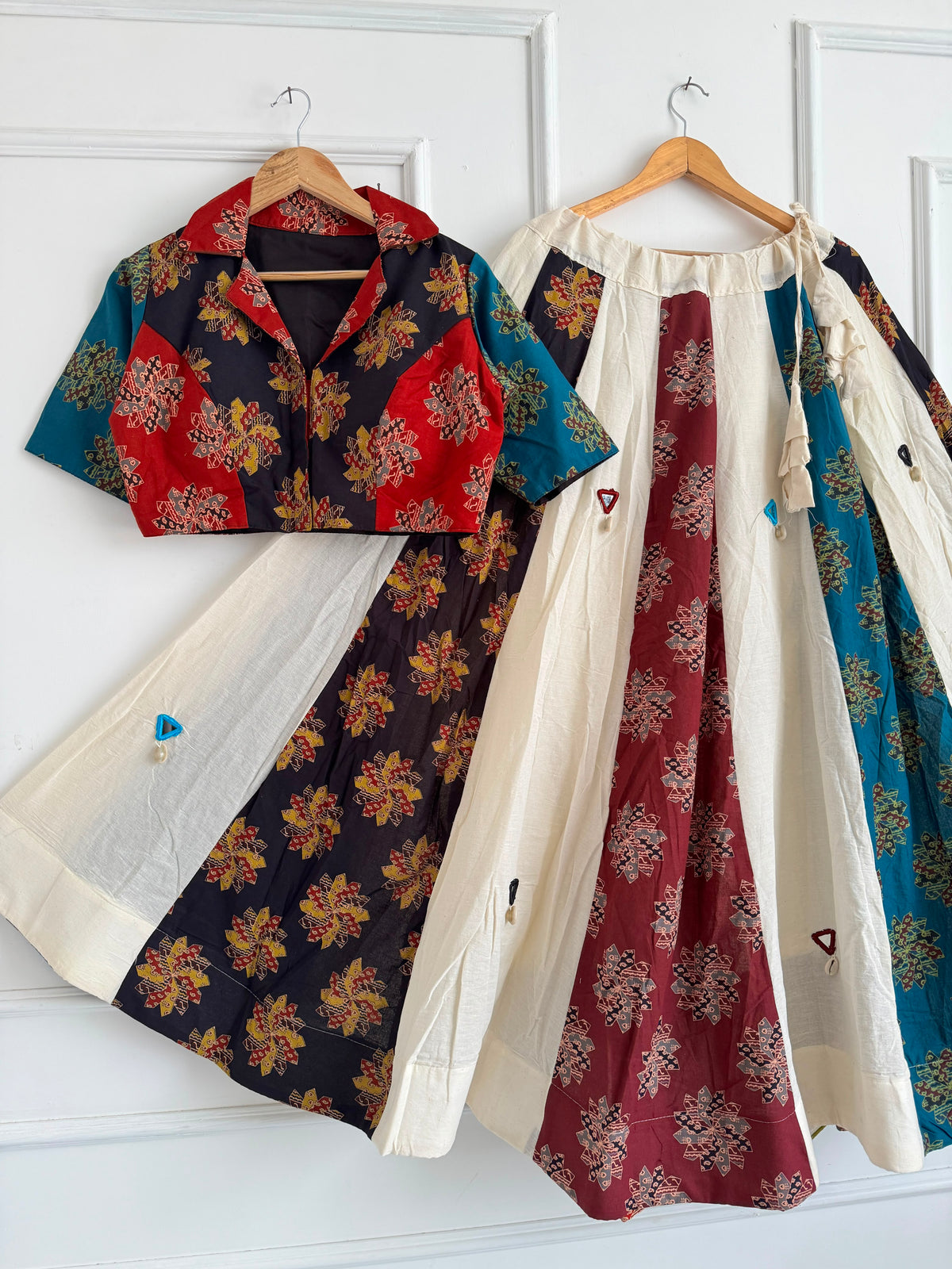 Navaratri Special Khadi Cotton Ajrakh Chaniya Choli