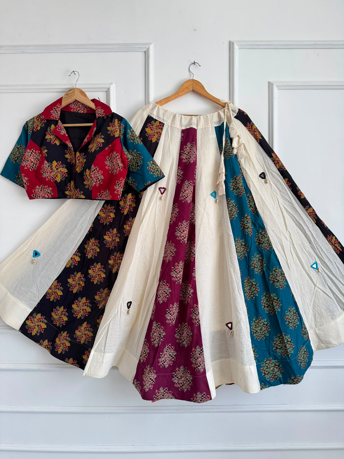 Navaratri Special Khadi Cotton Ajrakh Chaniya Choli