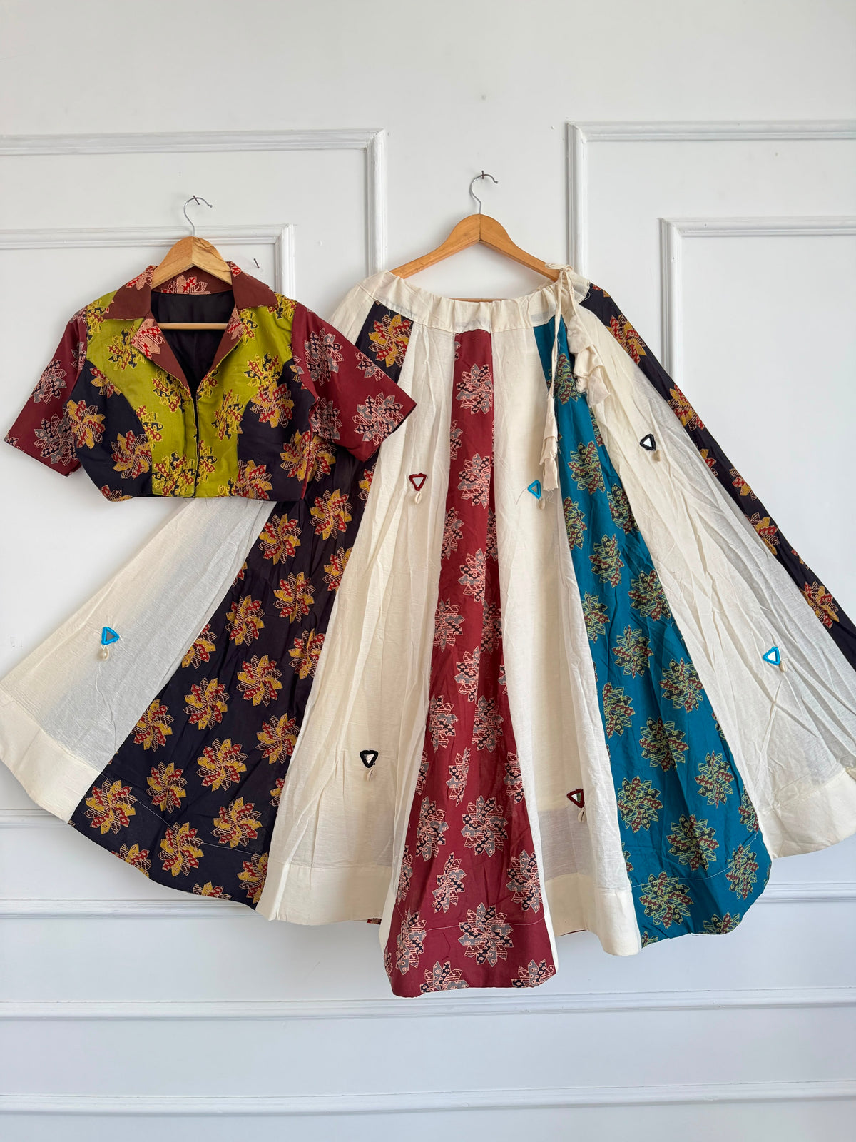 Navaratri Special Khadi Cotton Ajrakh Chaniya Choli