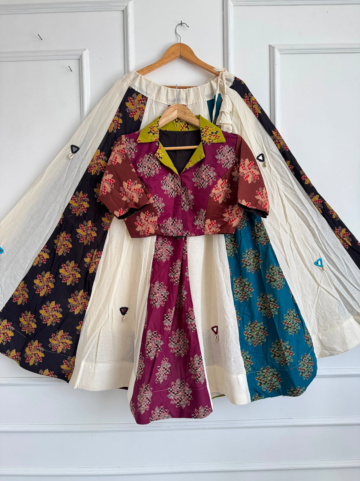 Navaratri Special Khadi Cotton Ajrakh Chaniya Choli