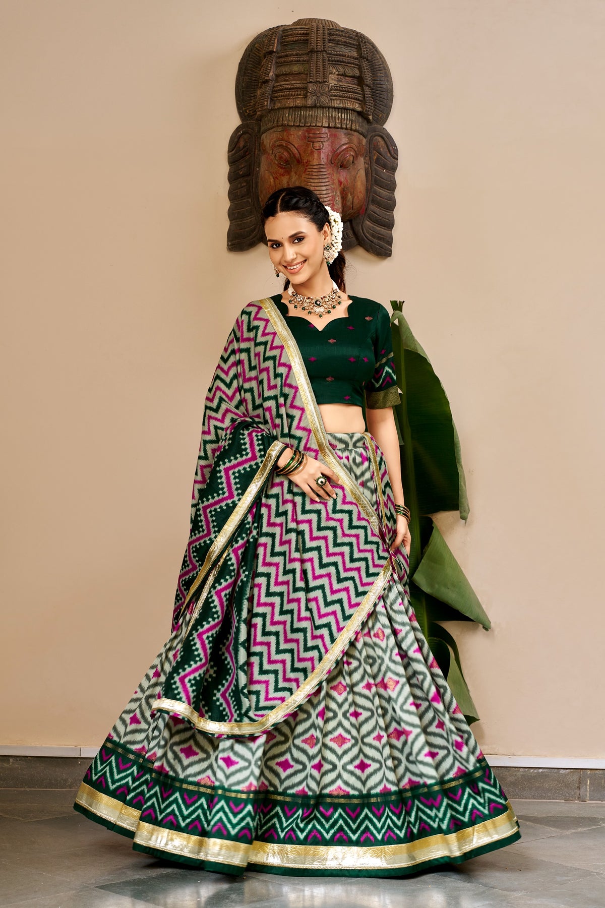 Navaratri Special Tussar Chaniya Choli Lehenga Collection