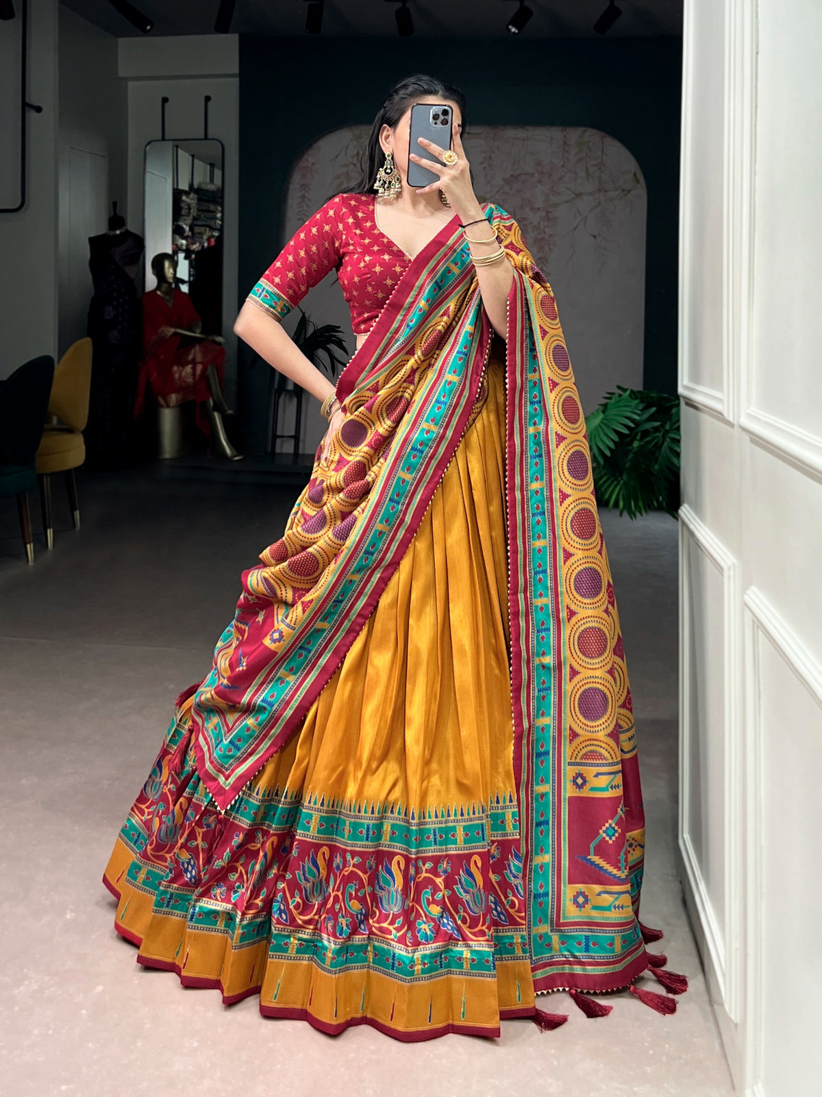 Navaratri Special Tussar Chaniya Choli Lehenga Collection