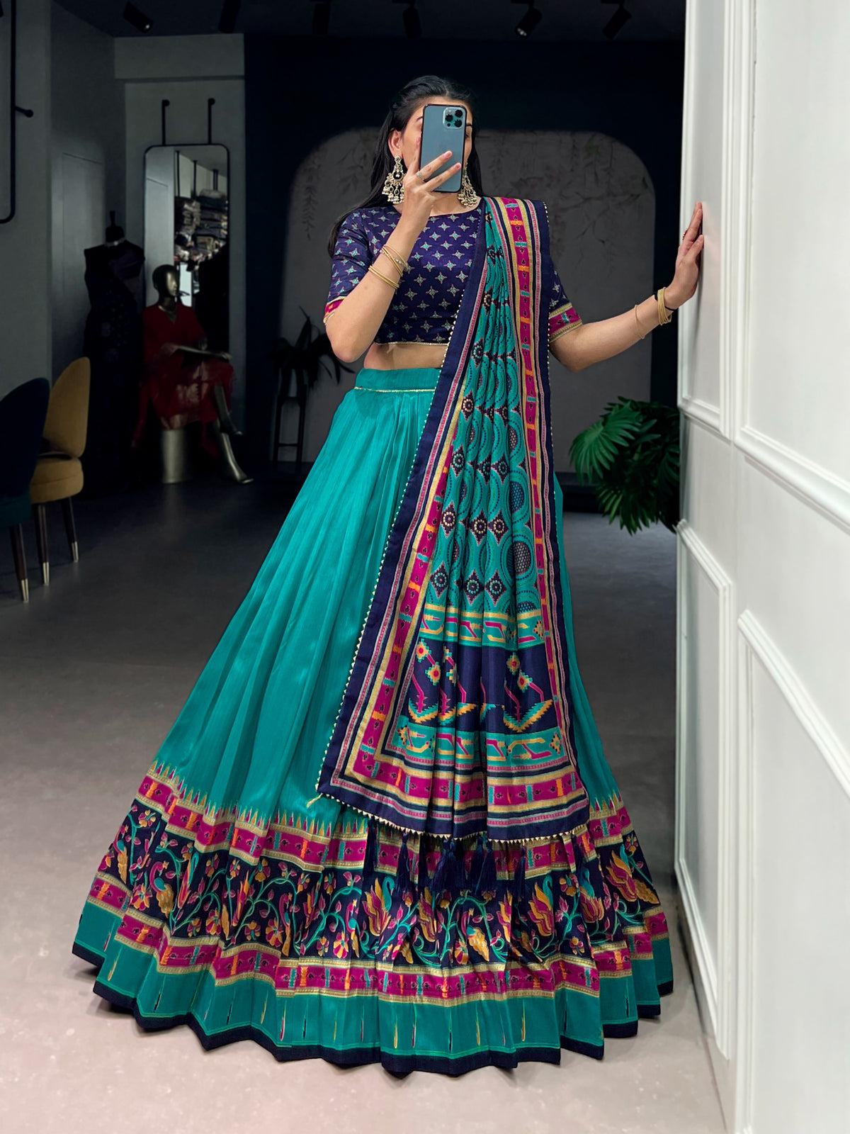 Navaratri Special Tussar Chaniya Choli Lehenga Collection