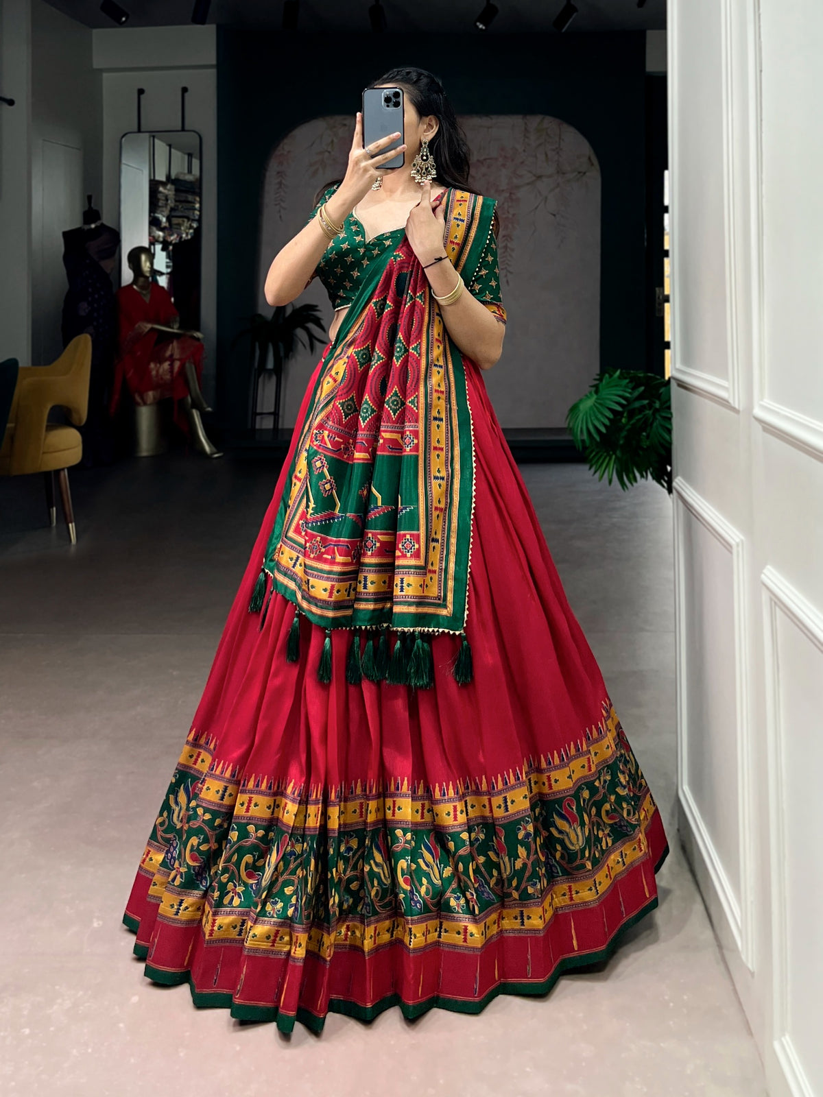 Navaratri Special Tussar Chaniya Choli Lehenga Collection