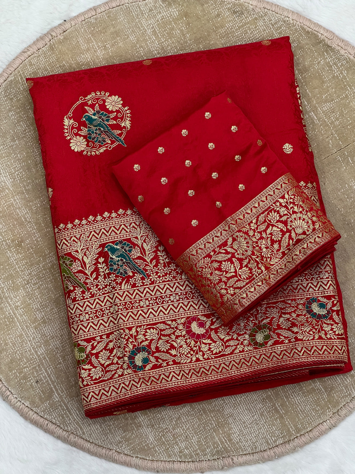 Dola Viscose Silk Sarees with Meenakari Zari Weaving