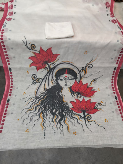 Linen Slub Cotton Sarees