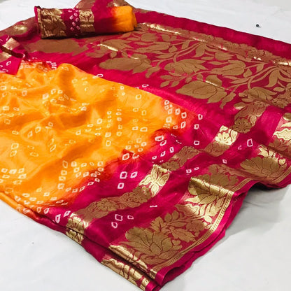 Artsilk Bandhini Sarees