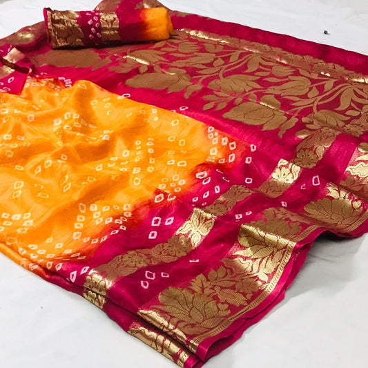 Artsilk Bandhini Sarees