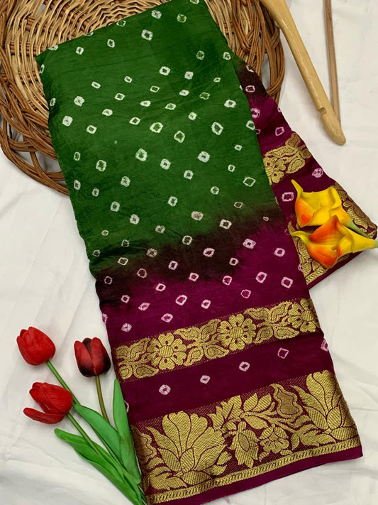 Artsilk Bandhini Sarees