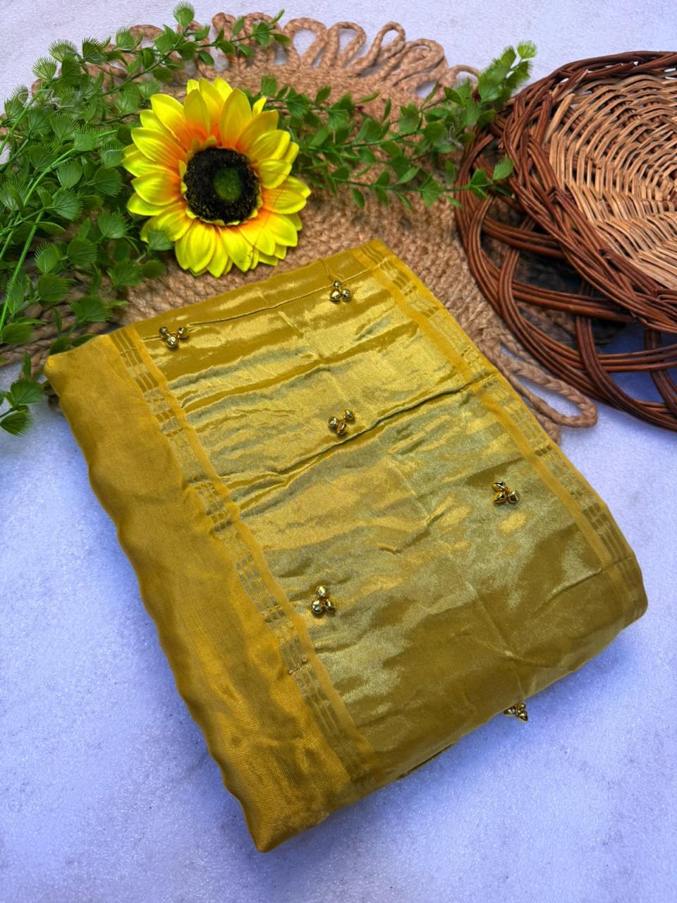 Gajji Silk Gunguru Sarees with Lagdi Patta & Rich Pallu
