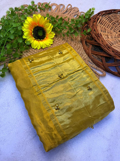 Gajji Silk Gunguru Sarees with Lagdi Patta & Rich Pallu