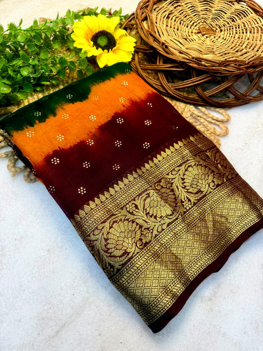 Cotton Silk Sarees with Rich Jacquard Borders