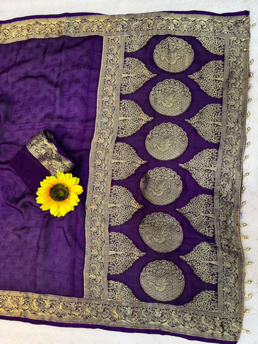 Kanjivaram Cotton Silk Weaving Sarees