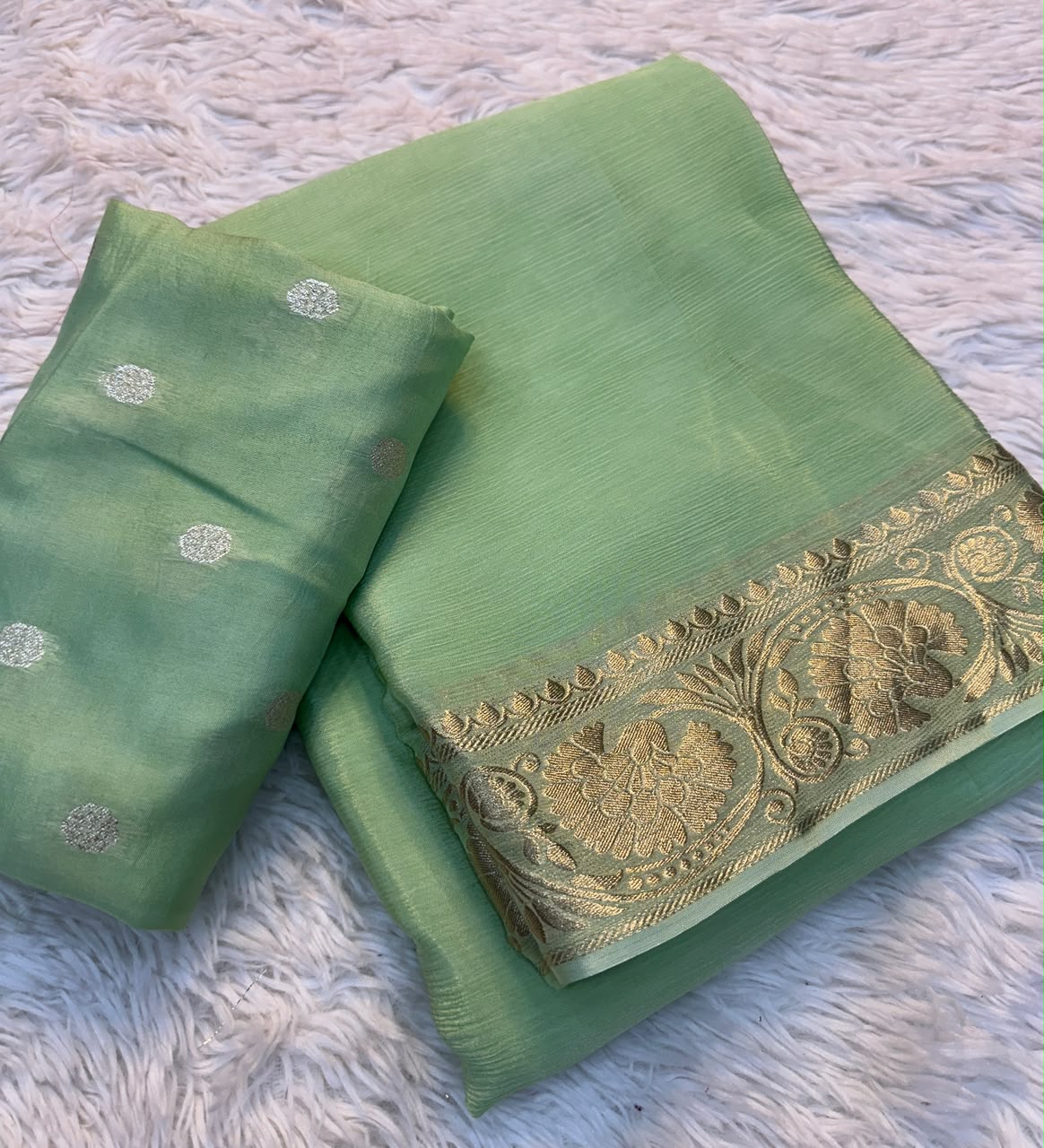 Viscose Mysori Crepe Silk Sarees with Viscose Zari Borders