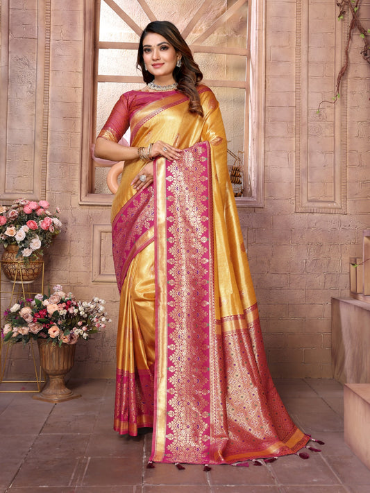 Kanjivaram Banarasi Tissue Silk Sarees