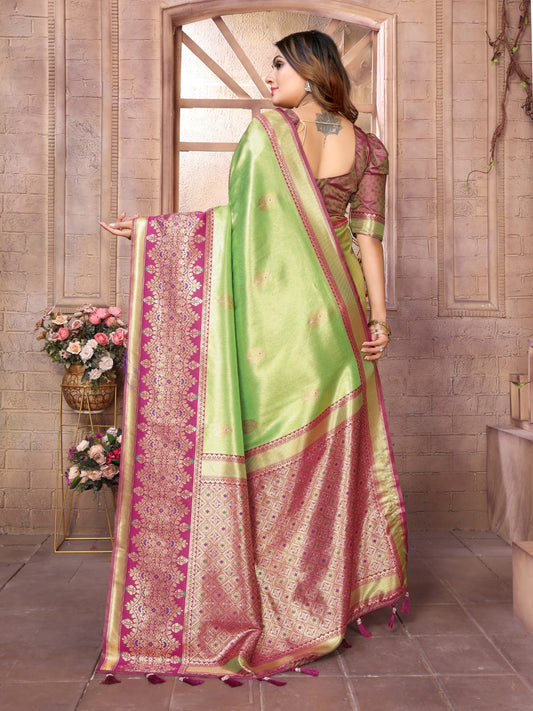 Kanjivaram Banarasi Tissue Silk Sarees