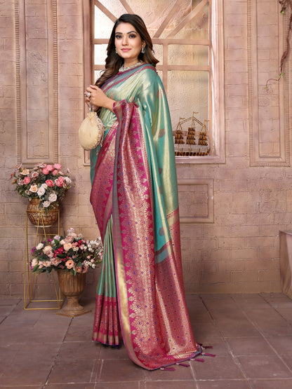 Kanjivaram Banarasi Tissue Silk Sarees