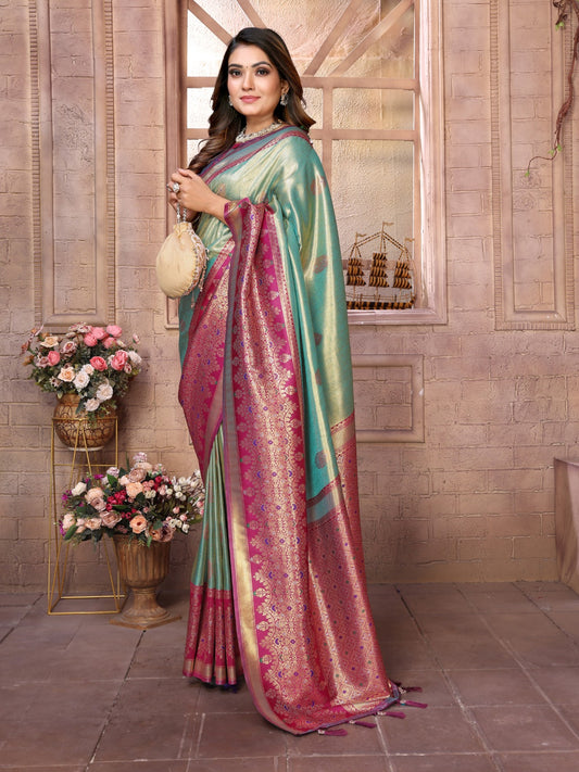 Kanjivaram Banarasi Tissue Silk Sarees
