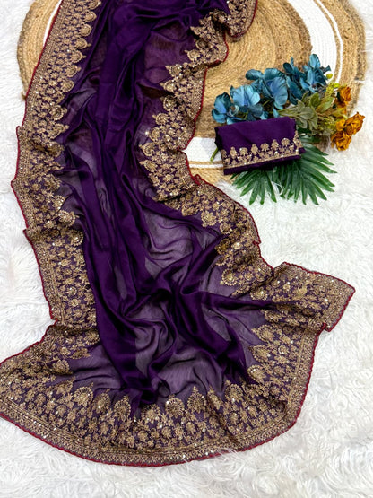 Rangoli Silk Sarees with Sequin & Coding Embroidered Work
