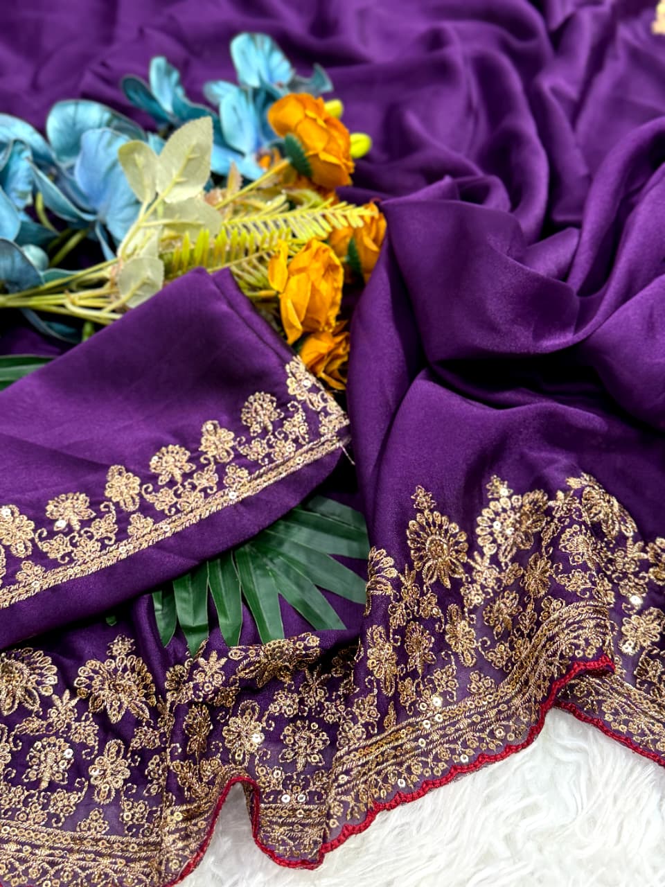 Rangoli Silk Sarees with Sequin & Coding Embroidered Work