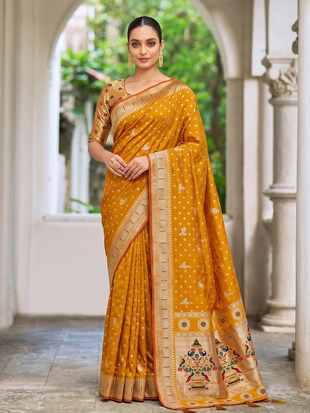 Semi Kanjivaram Banarasi Silk Sarees